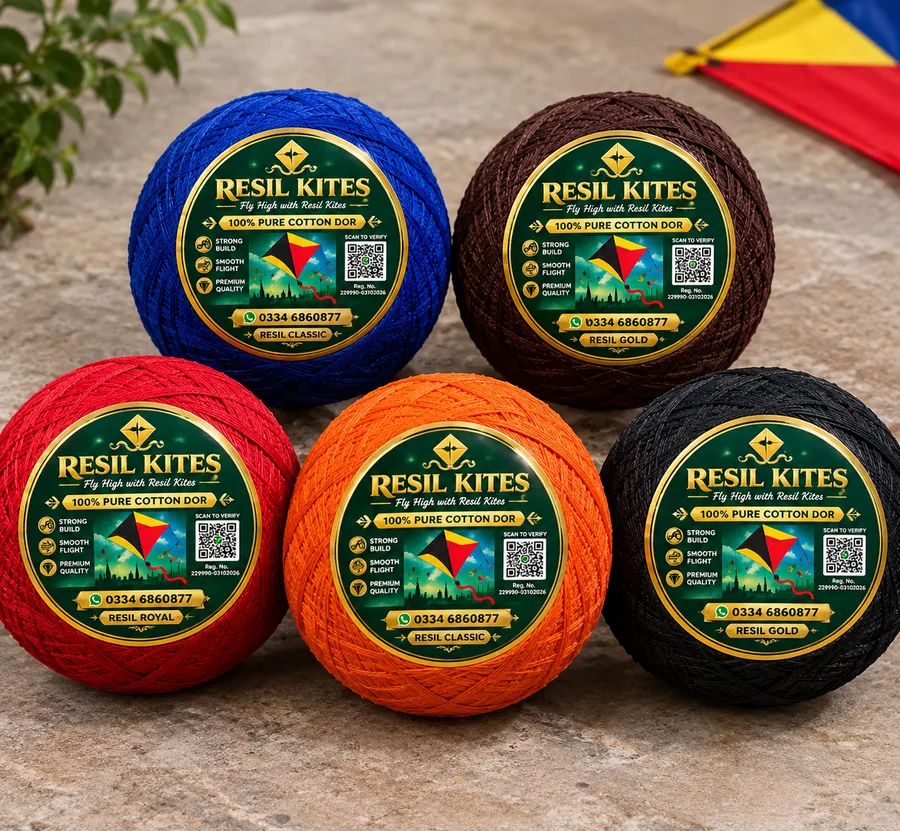 Resil Kites 100% pure cotton dor in Resil Classic, Resil Gold and Resil Royal